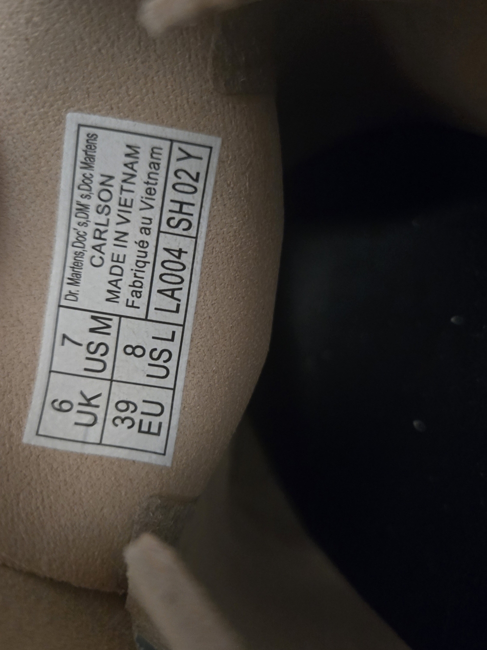 Dr. Martens Beige Suede Clog Slip-On with Buckle Strap - Picture 5 of 5